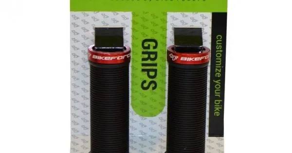 Preț promoțional Mansoane Bikeforce 130mm lock-on rosu-negru-rosu